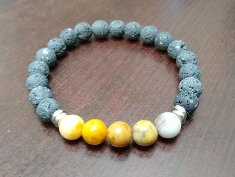 Crazy Lace Agate Stretch Bracelet