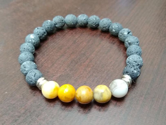Crazy Lace Agate Stretch Bracelet